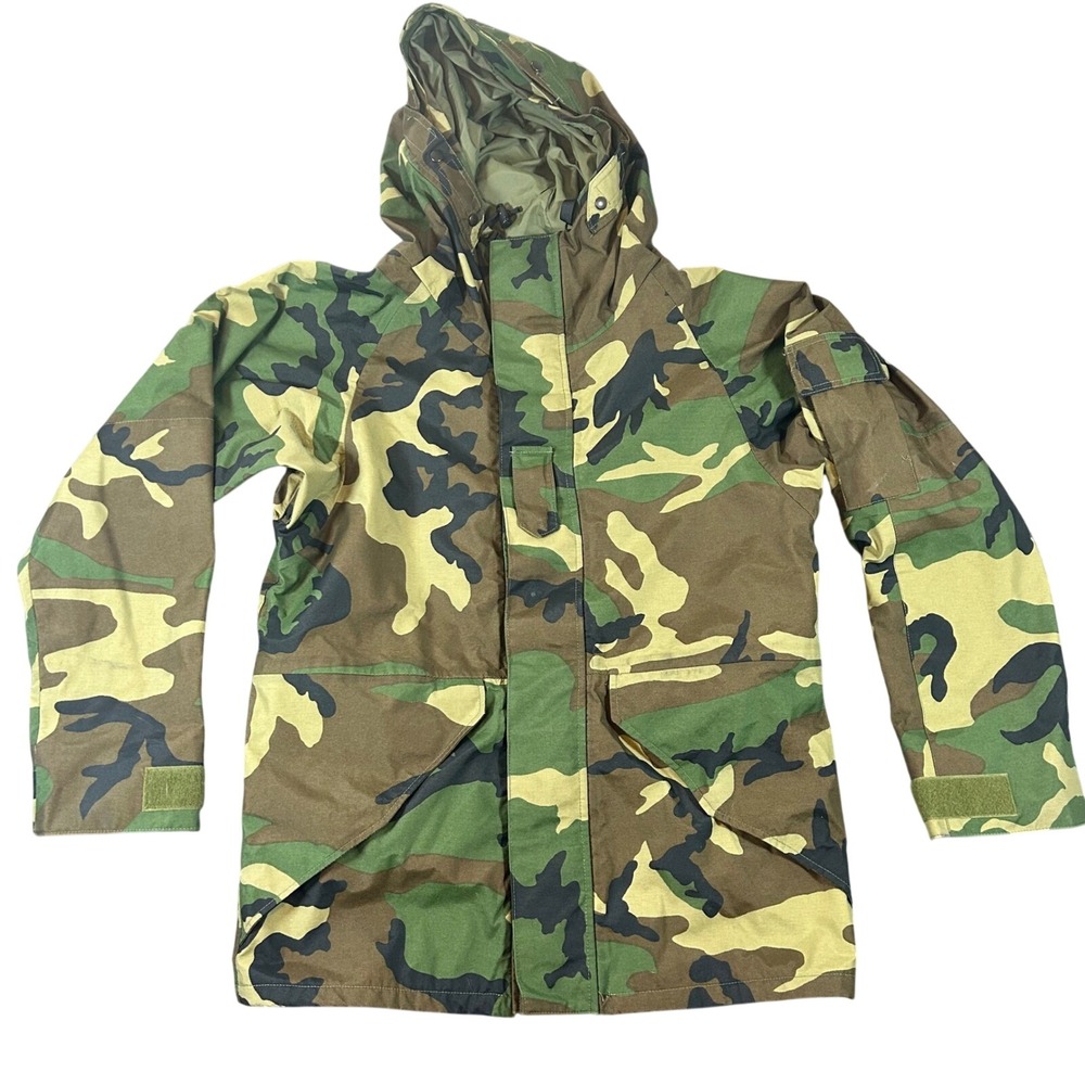 US Military Woodland Camo‎ Parka Cold Weather Camouflage Small Regular Jacket